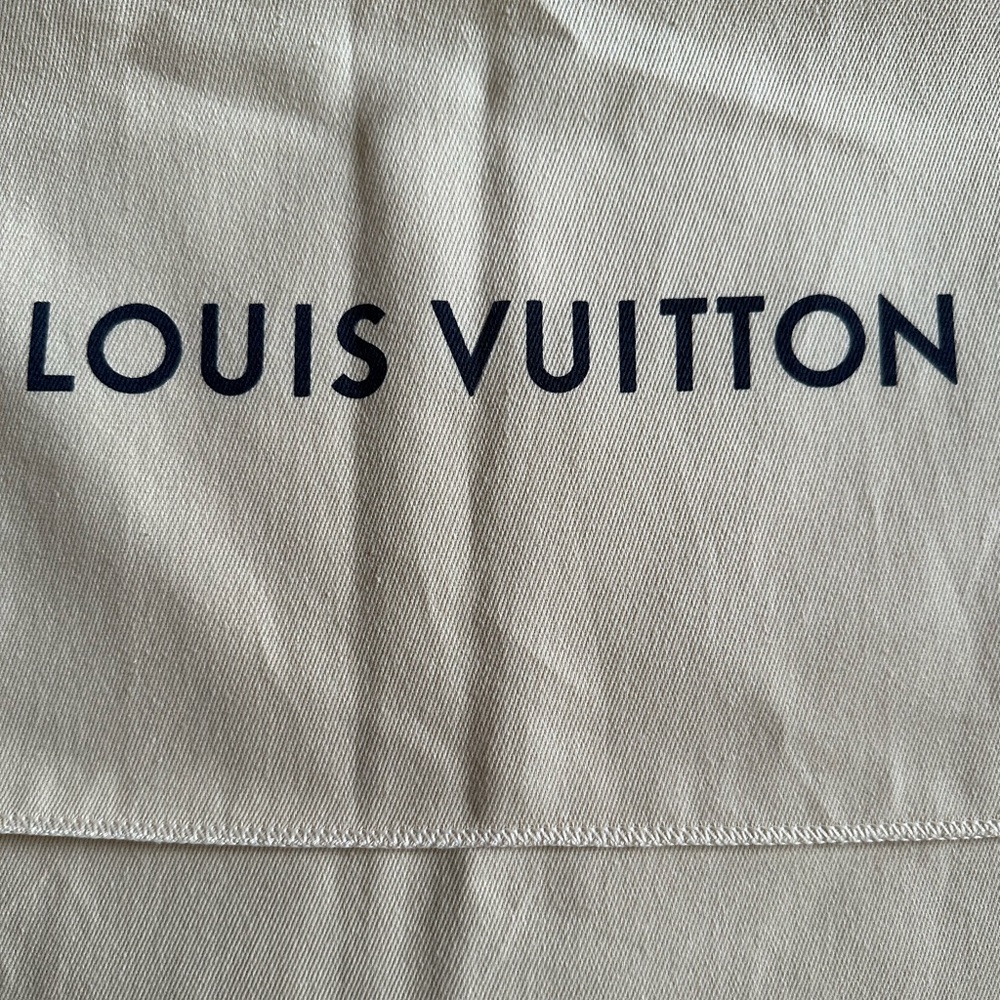 Authentic Louis Vuitton Dust Bag Envelope Fold Over Style Travel Beige 😘